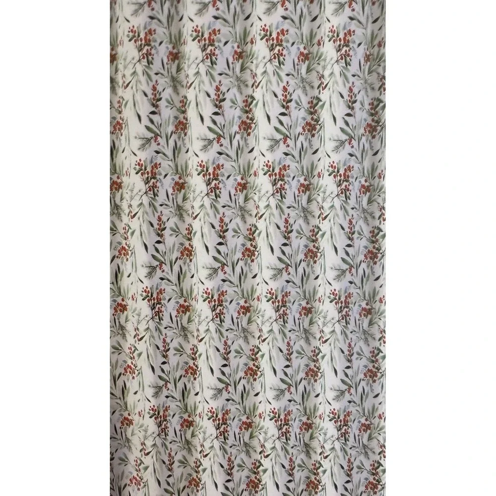 Shabby Chic Winter Berry Greenery ‎ Shower Curtain – 72